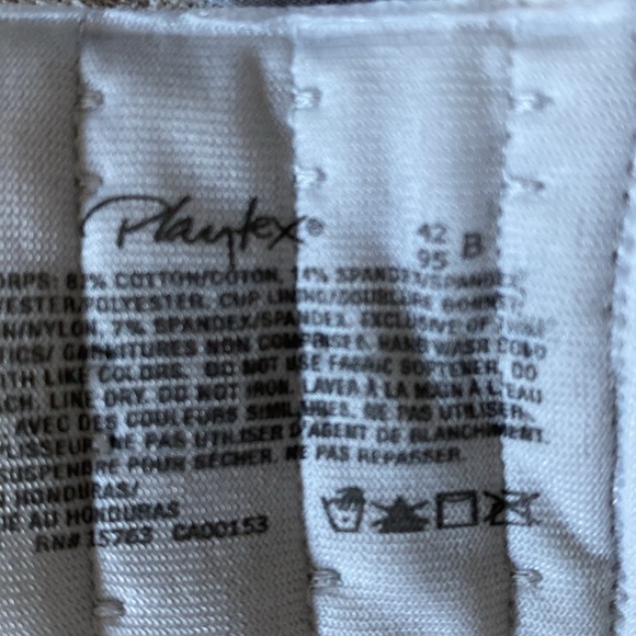 Playtex stretch cotton bra, worn once and washed.size 42B . Soft and com… - Picture 4 of 8